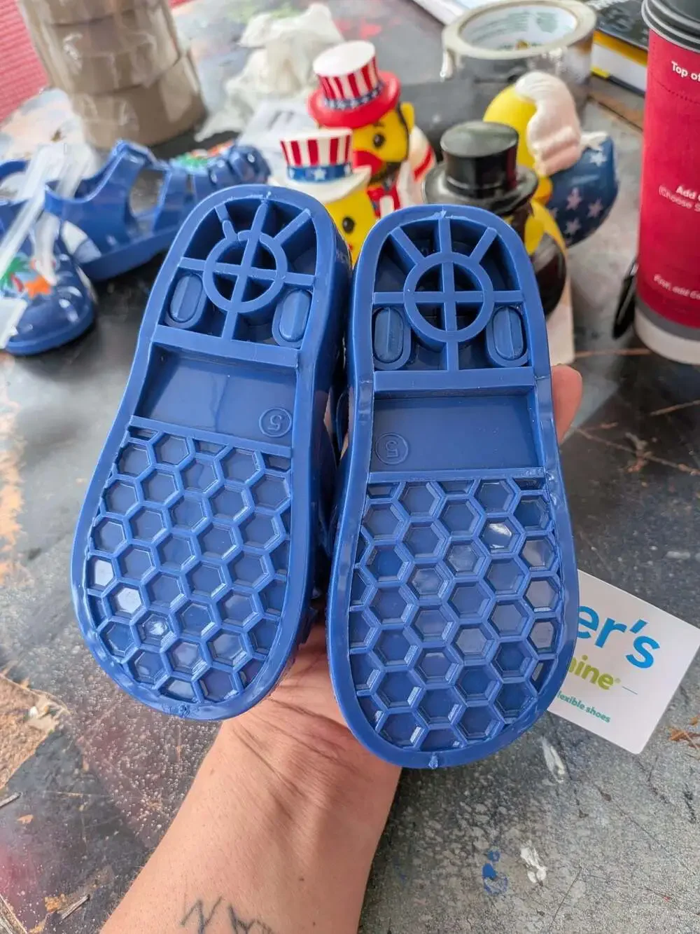 Carter's Child of Mine Baby Ocean Jelly Sandals with Beach Appliques